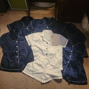 Bridal bridesmaid silk pj bundle of 6